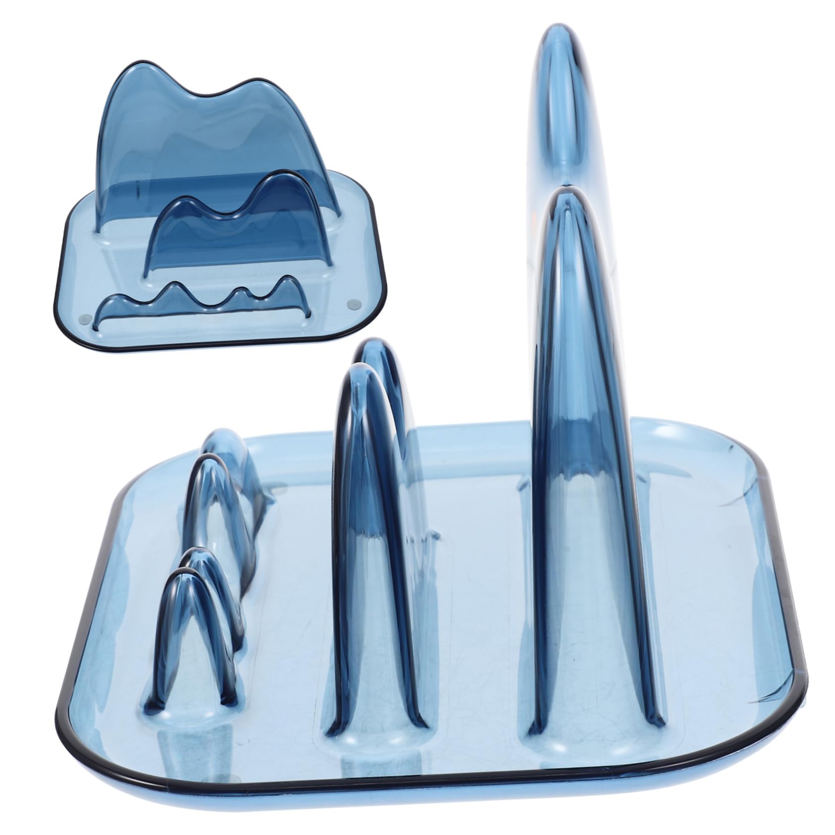 Cabilock Pot Lid Holder Spoon Rest Multifunctional Kitchen Countertop Organizer for Utensils Pan Covers Unique Design Prevents Slipping Space Saving Kitchen