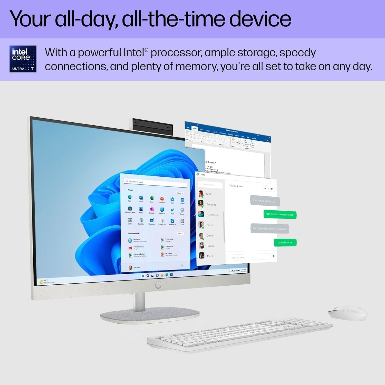 Core Ultra7 155U SSD1TB タッチパネル 一体型PC AIO Amazon.com: HP All in One Desktop Computer 27 Inch, Intel Ultra 7