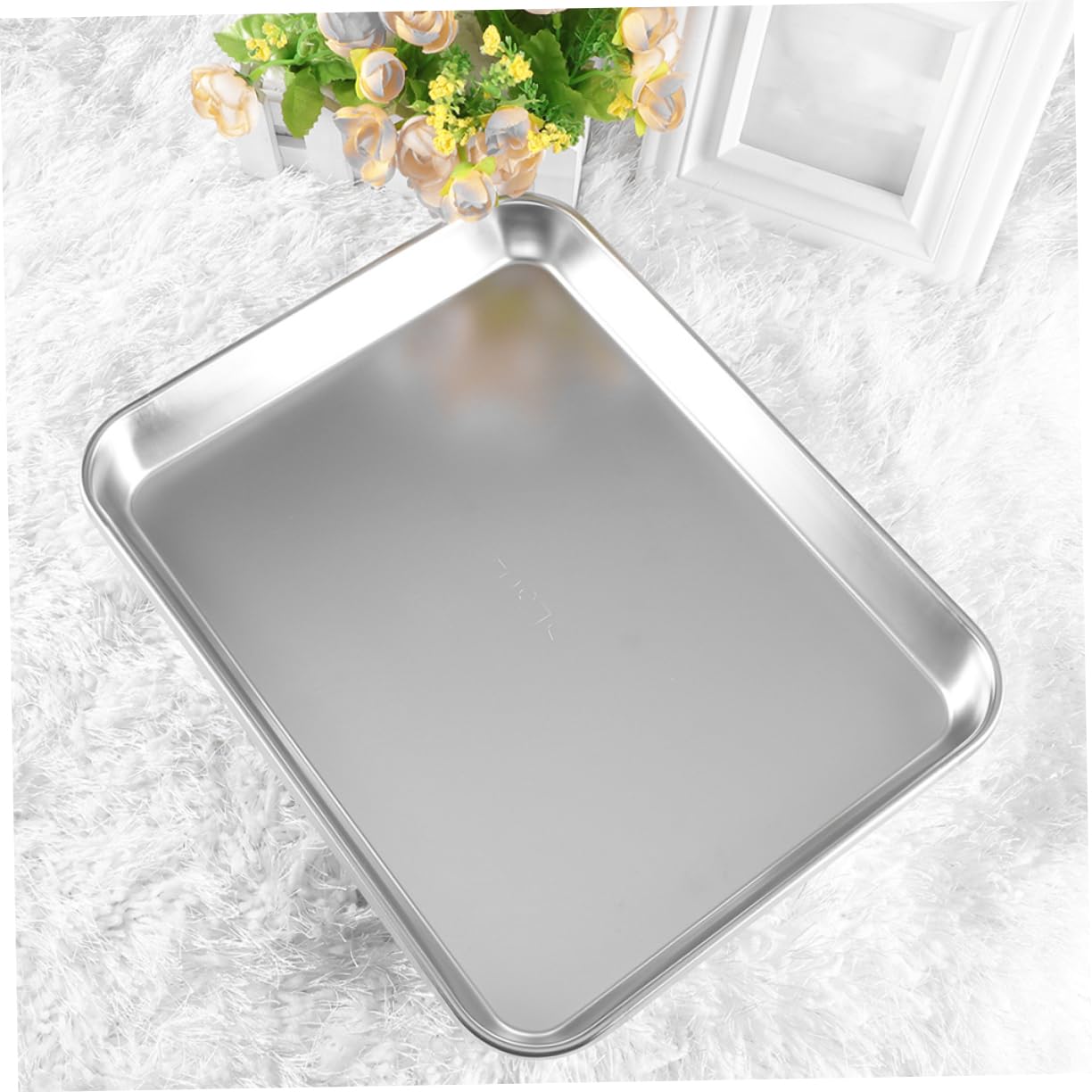 PRETYZOOM Bandejas Planas De Acero Inoxidable 304 Sin Tapa, Médicas, 2 Piezas, 310x240x31 Mm, Bandejas Para Instrumentos Médicos y Suministros De Laboratorio Segura y Fácil De Limpiar