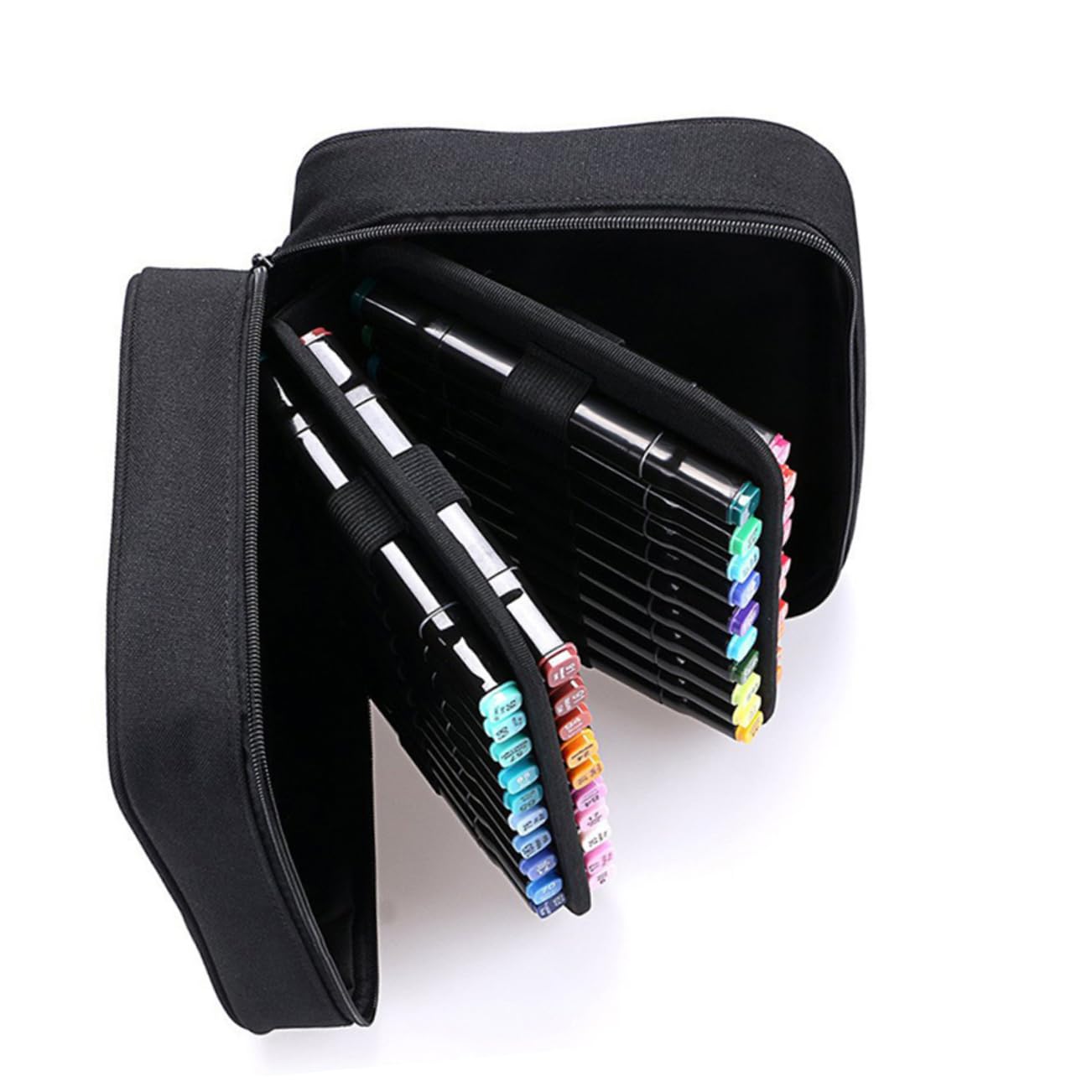 Estuche De Gran Capacidad para Rotuladores Ranuras Protector para Bolígrafos Bolsa De Papelería