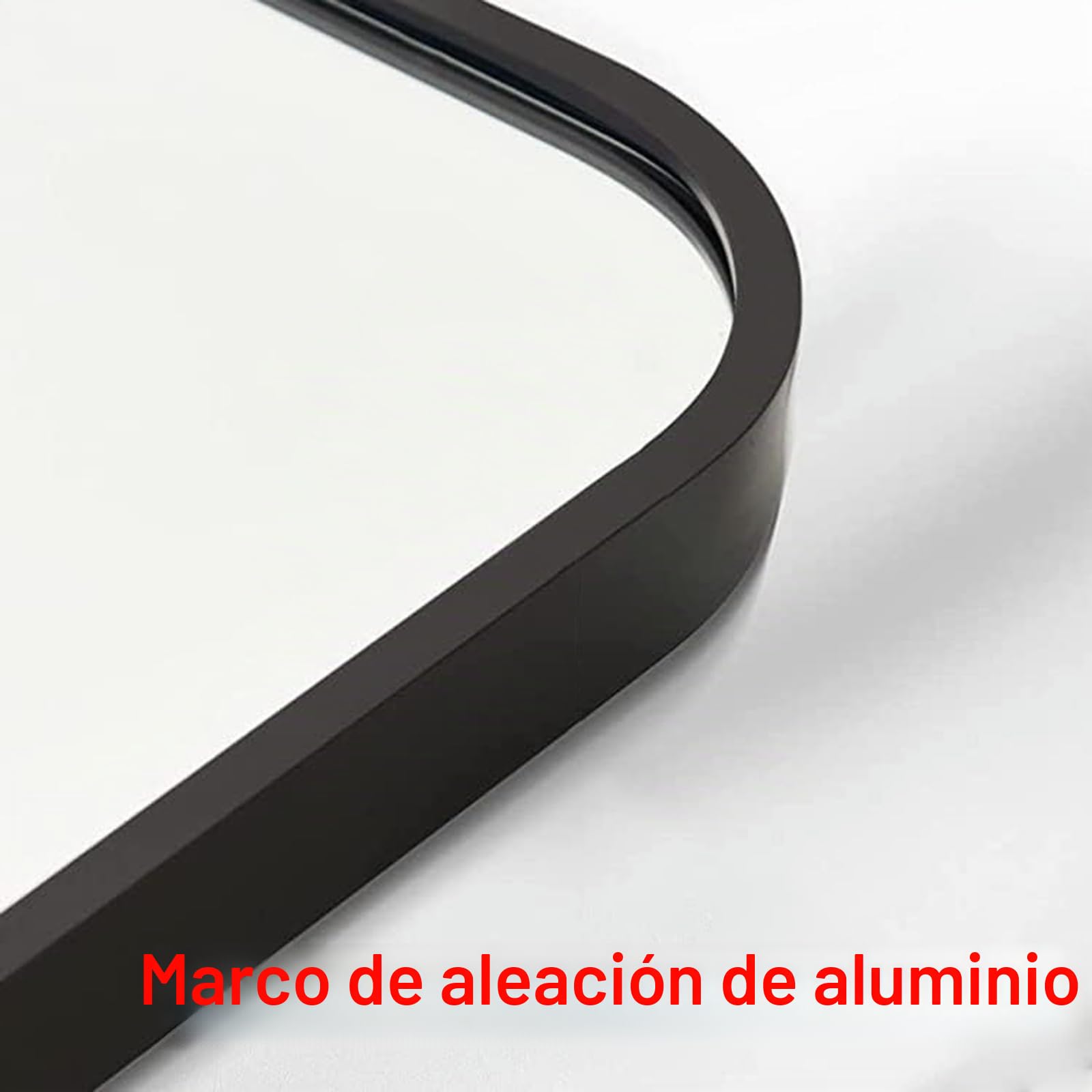 Espejo De Pared De Esquina Giratorio, Espejo De Baño Con Rotación De 360°, Espejo Decorativo Con Marco De Metal, Espejo De Maquillaje, Marco De Aluminio, HD, A Prueba De Explosiones ( Size : 40x70cm )