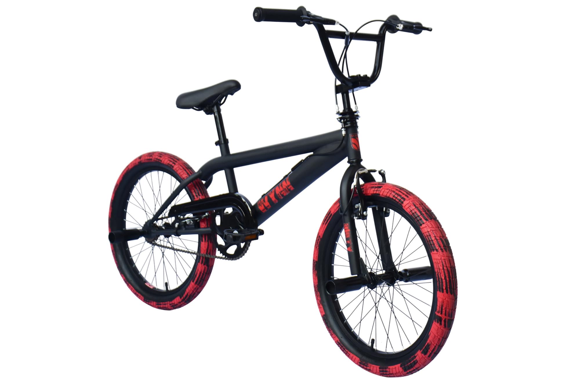 WYNN BMX Freestyle 20 Zoll XX1.4 schwarz-grün/rot Rahmenhöhe 28 cm Mag-Wheels V-Brake