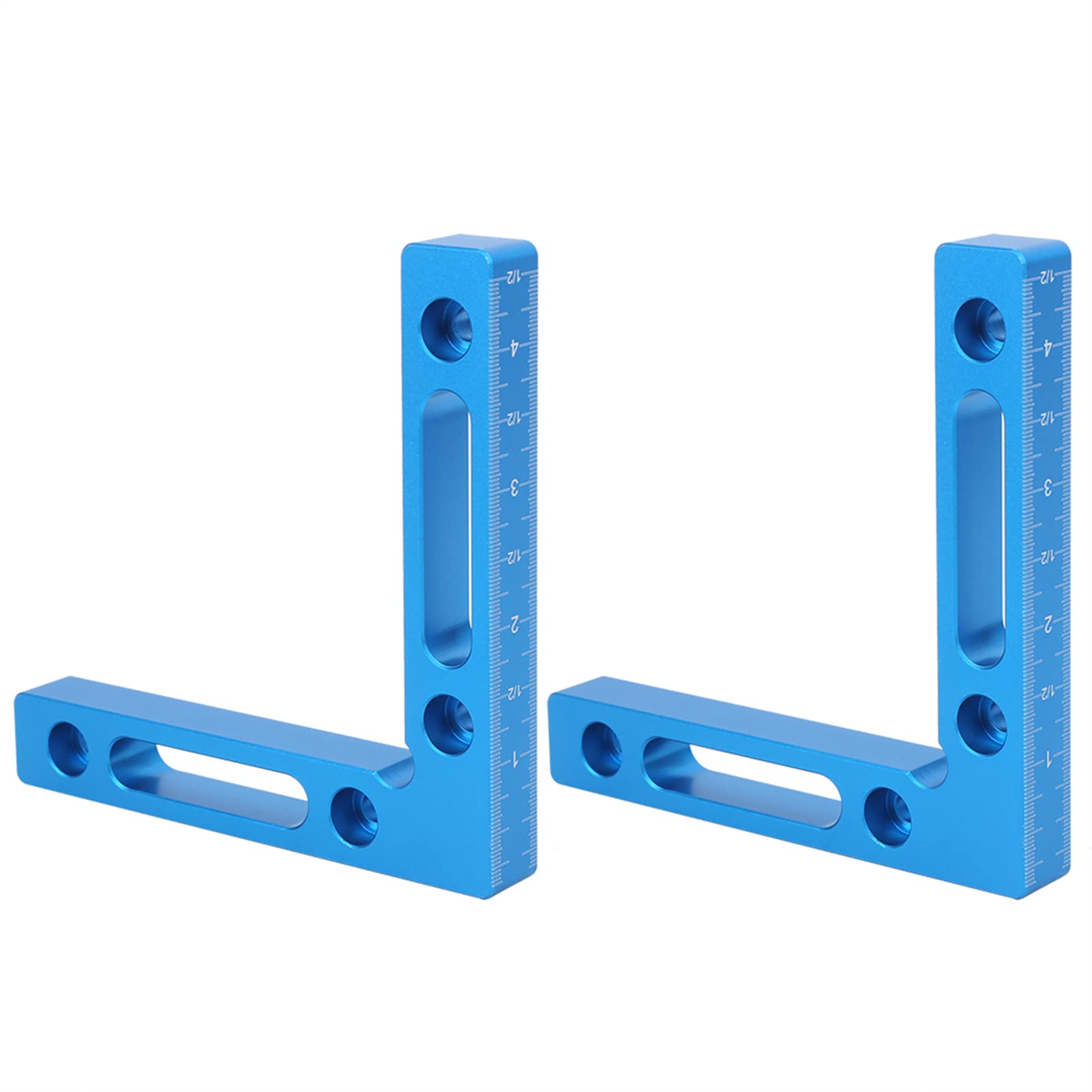 4.7x4.7in Corner Clamps for Woodworking, 2PCS/Set Aluminium Alloy 90 Degree Positioning Squares L Shape Woodworking Right Angle Clamp