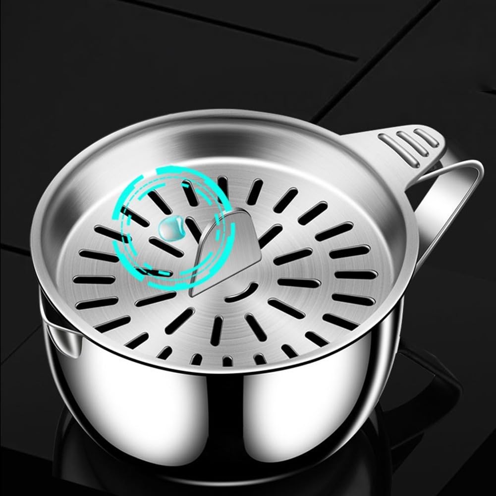 Separador de huevos de acero inoxidable robusto: separador de proteínas preciso para hornear y cocinar, utensilio de cocina duradero, 16 x 13 x 10 cm