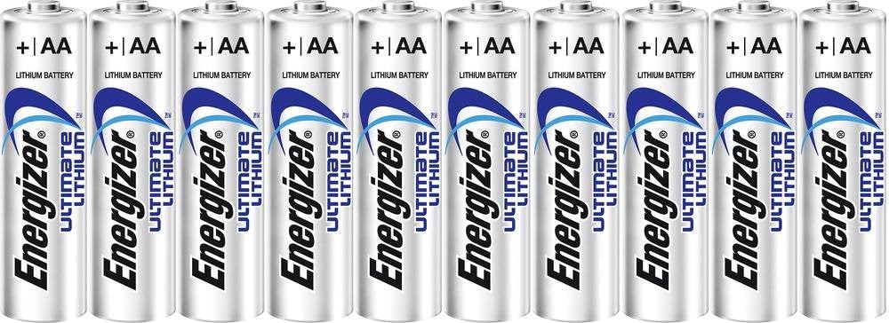 Pack de 10 batterys AA/FR6 lithium ENERGIZER (special camera, gran