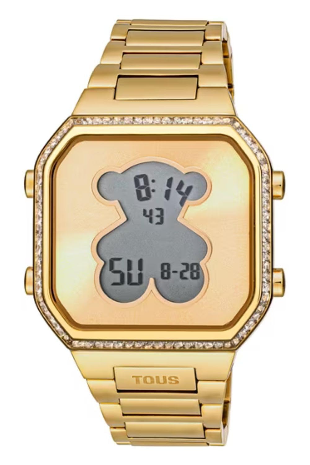 TOUS Watches d-Bear Reloj para Mujer Digital de Cuarzo con Brazalete de Acero Inoxidable 3000131300