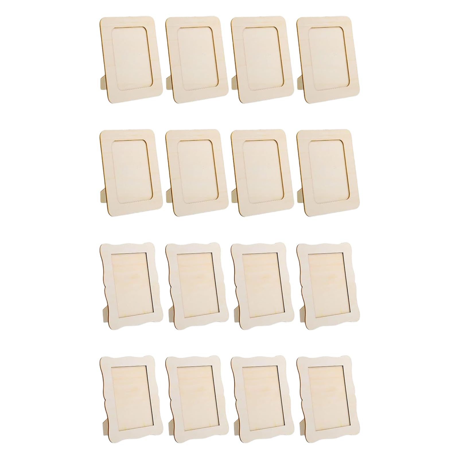 Whoasyst Wooden Picture Frames for Diys Painting Arts Projects Wood Picture Frames Unfinished Wood Photo Pictures Frame Unfinished Photo for