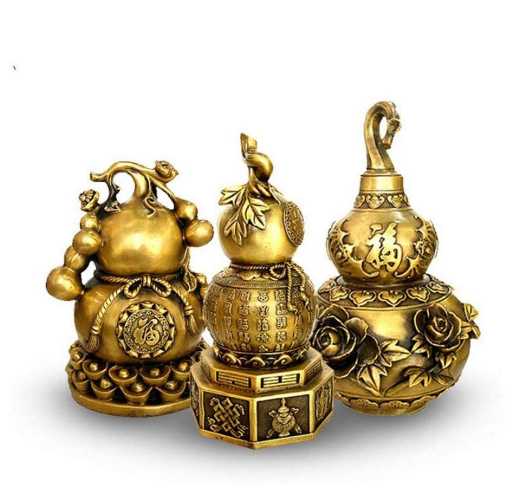 Bustos, Esculturas Y Adornos para Decoración De Bodas, Estatuas De Cobre, Calabaza De Cobre Puro, A, como Se Muestra.
