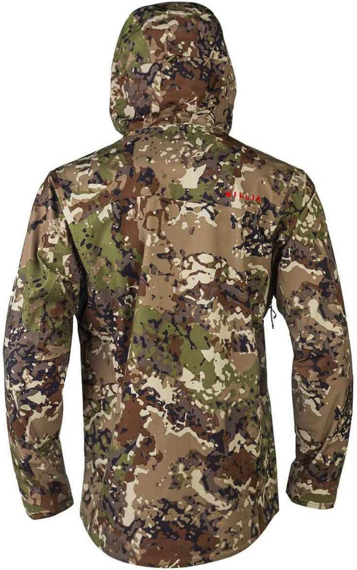 Killik Men's Summit Axiom 2.0 Waterproof Hunting Jacket – Waterproof Hunting Coats, Lightweight Rain Jacket, Camo, Windproof and Packable, Outdoor Hunting Layer for Rain, Upland L