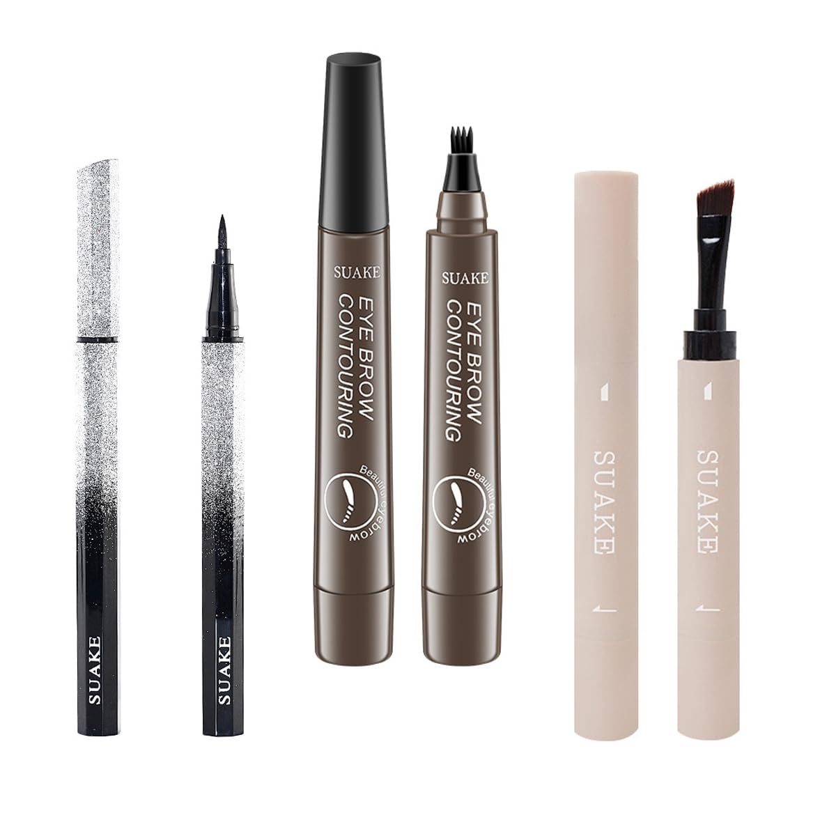 Eyebrow Pencil Eyeliner kit, Eyebrow Cream Pen,Liquid