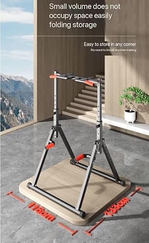 Miniatura 6 de Barra horizontal plegable multifuncional interior hogar hogar tubo de acero telescópico pull-up dispositivo