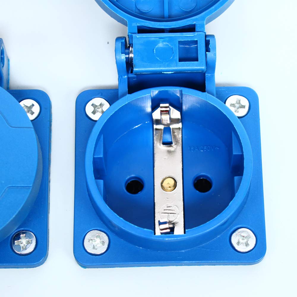 Scatola di Distribuzione Da Parete Impermeabile 16+4 Volt – Quadro Elettrico di Alimentazione Industriale, Resistente, Adatto per Uso Professionale e Domestico
