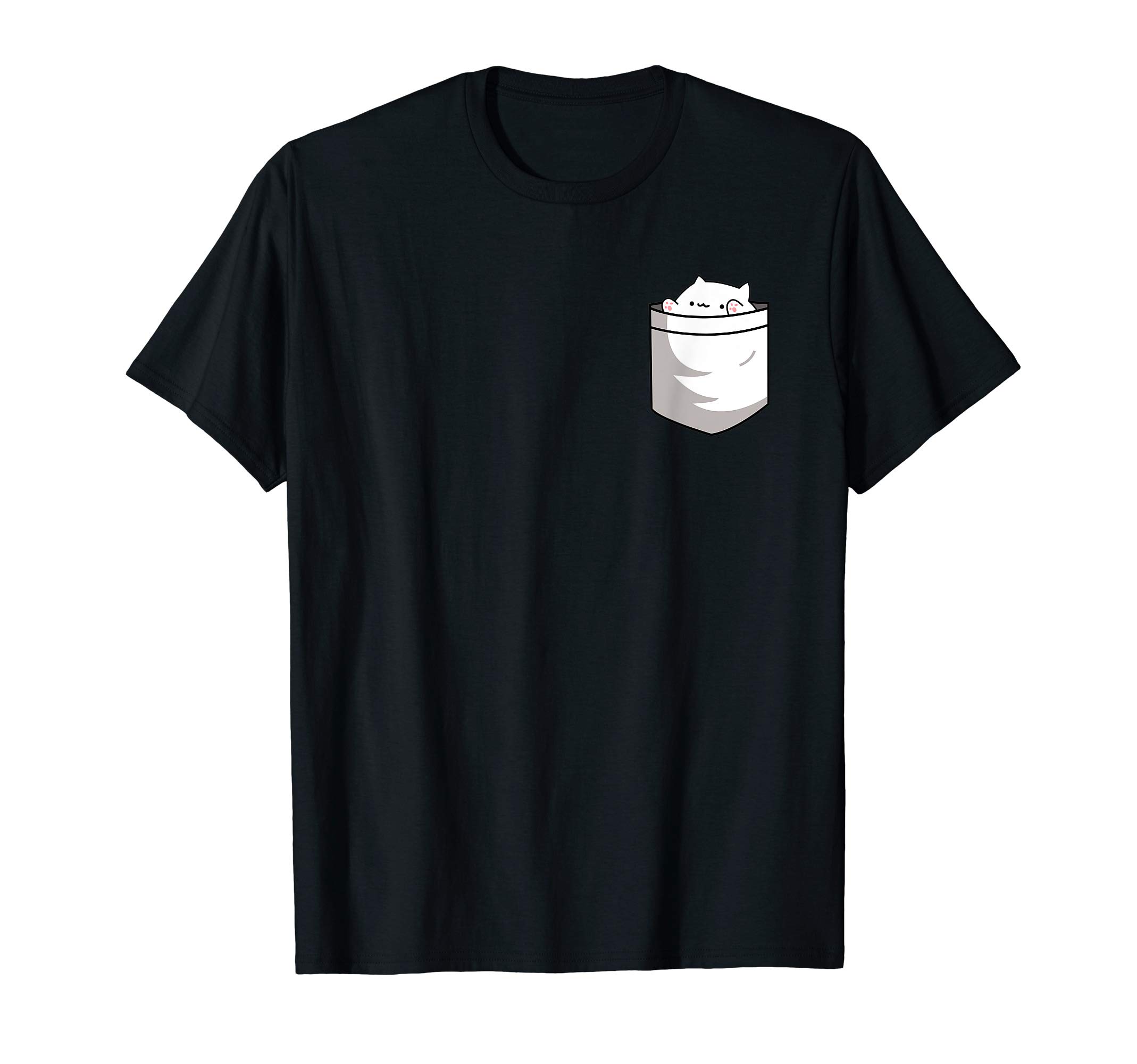 Pocket Bongo Cat Cute Design Shirt T-ShirtOEKO-TEX STANDARD 100