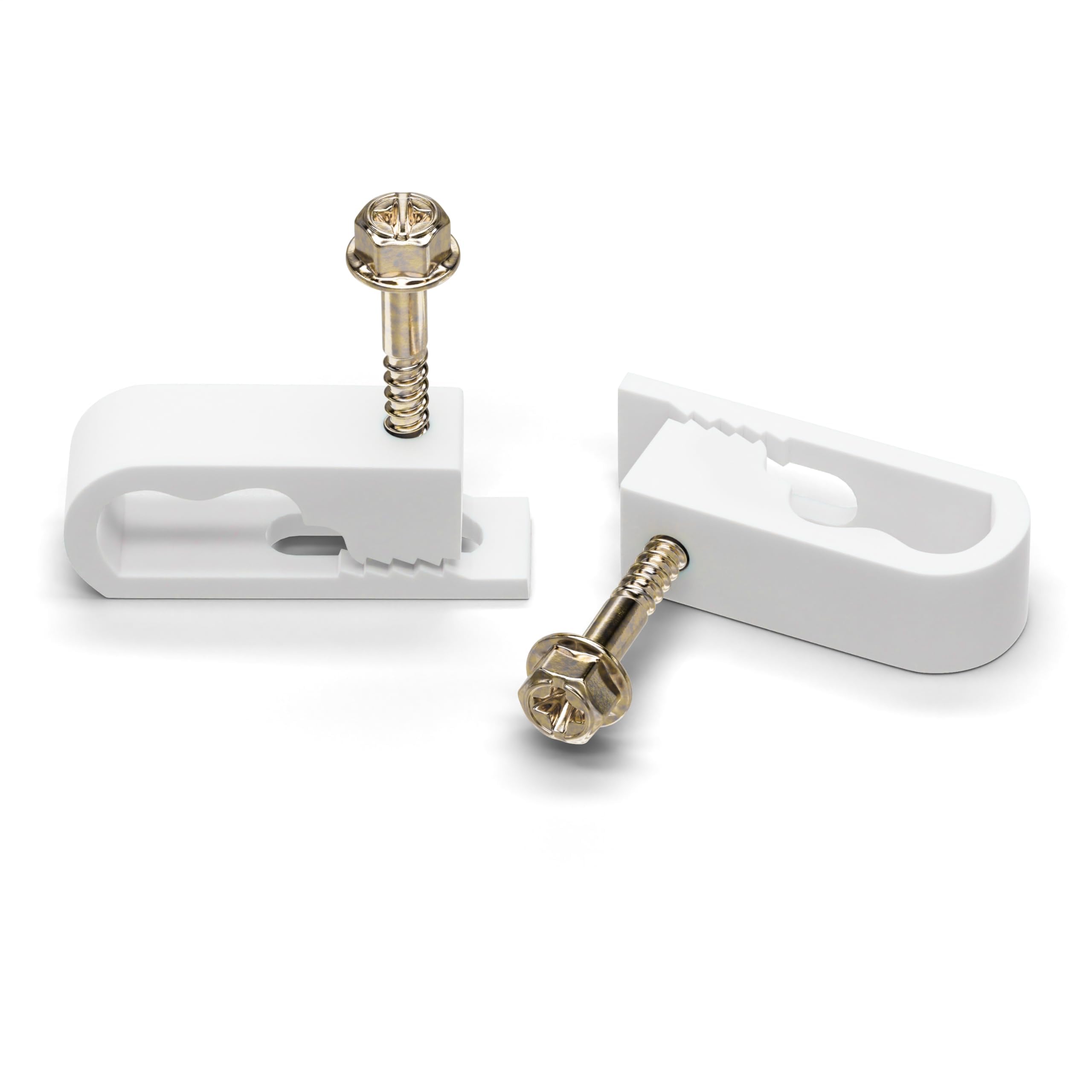 Amazon.com: THE CIMPLE CO Dual Cable Clips with Screws - 1/2 Inch