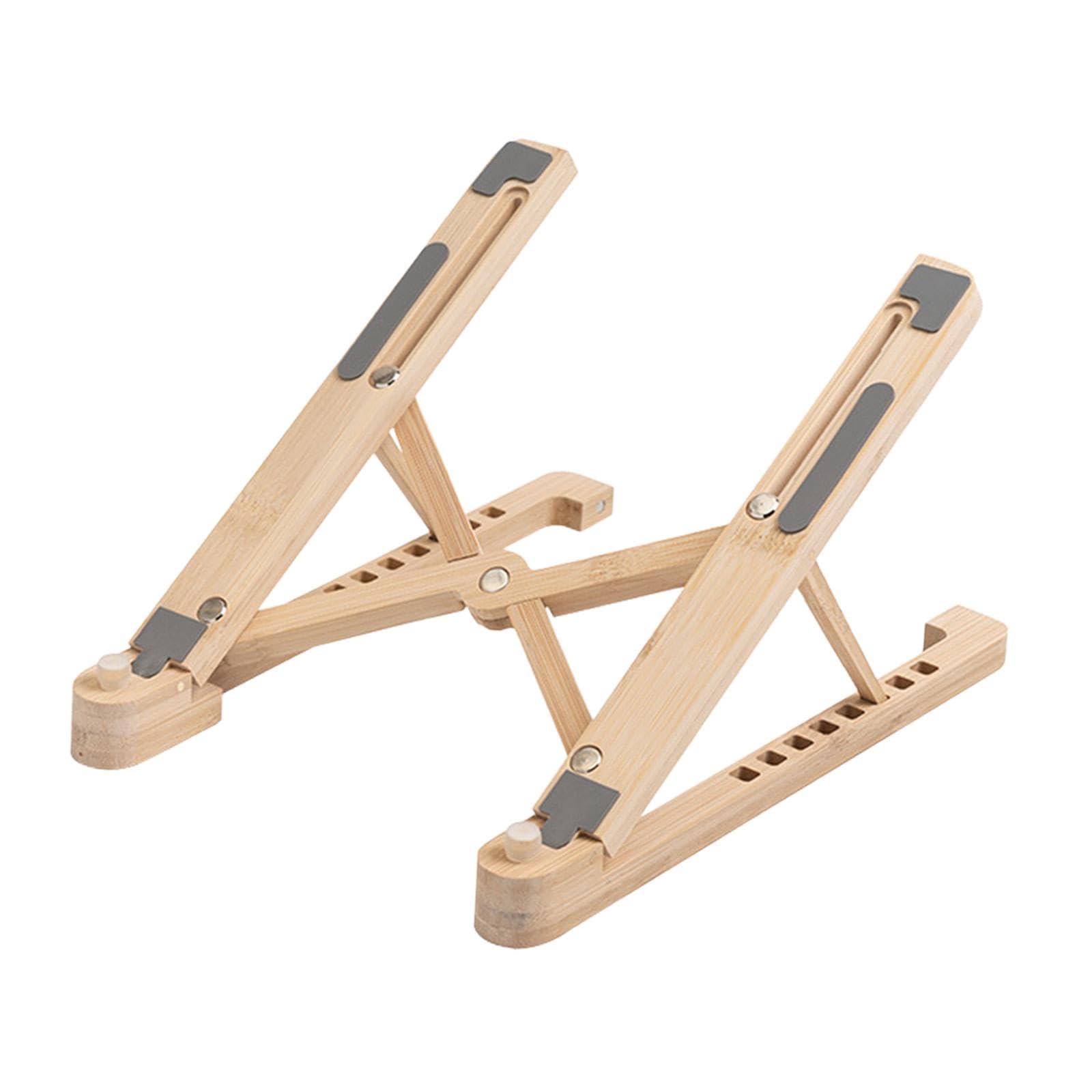 Supporto per Laptop Supporto per Laptop Supporto per Laptop Leggero Pieghevole Portatile Universale Supporto per Computer Regolabile in Altezza a 8, Beige