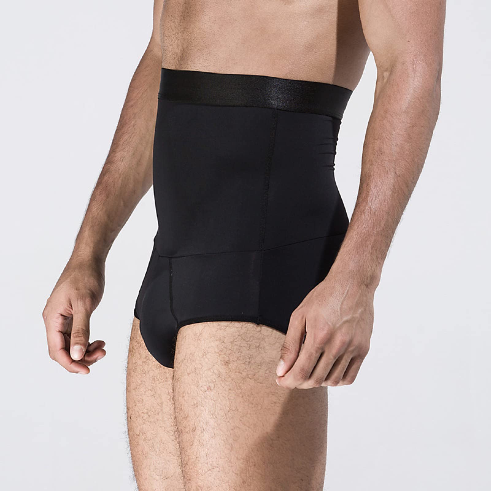 Pantalones Cortos moldeadores de Cintura Alta para Hombres, Bragas de compresión Que levantan los glúteos - Faja Reductora de Cintura y Ropa Interior Moldeadora.