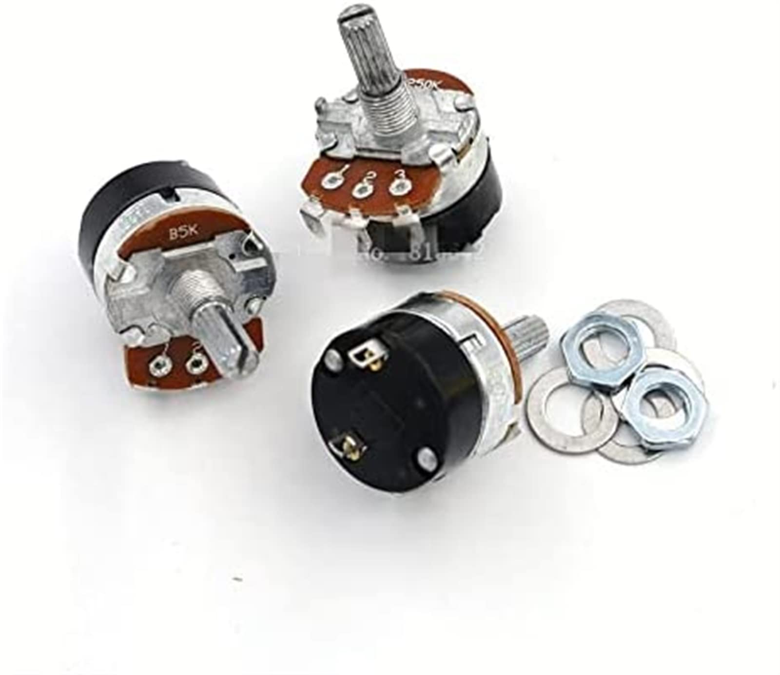 Potenciómetro WH138 5K con interruptor basculante regulador de velocidad pack de 5 unidades