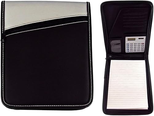 Jotter Calculadora Padfolio con bolígrafo, platanegro, oficina, viajes.
