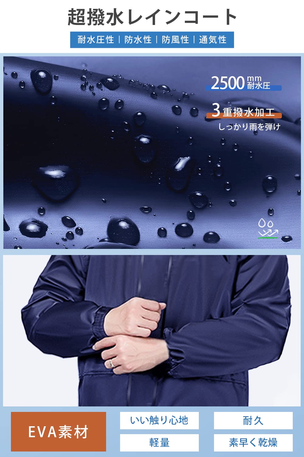 Jerise 【With Transparent Rain Visor】 レインコート:素材の「安物感」懸念とコスパの真価