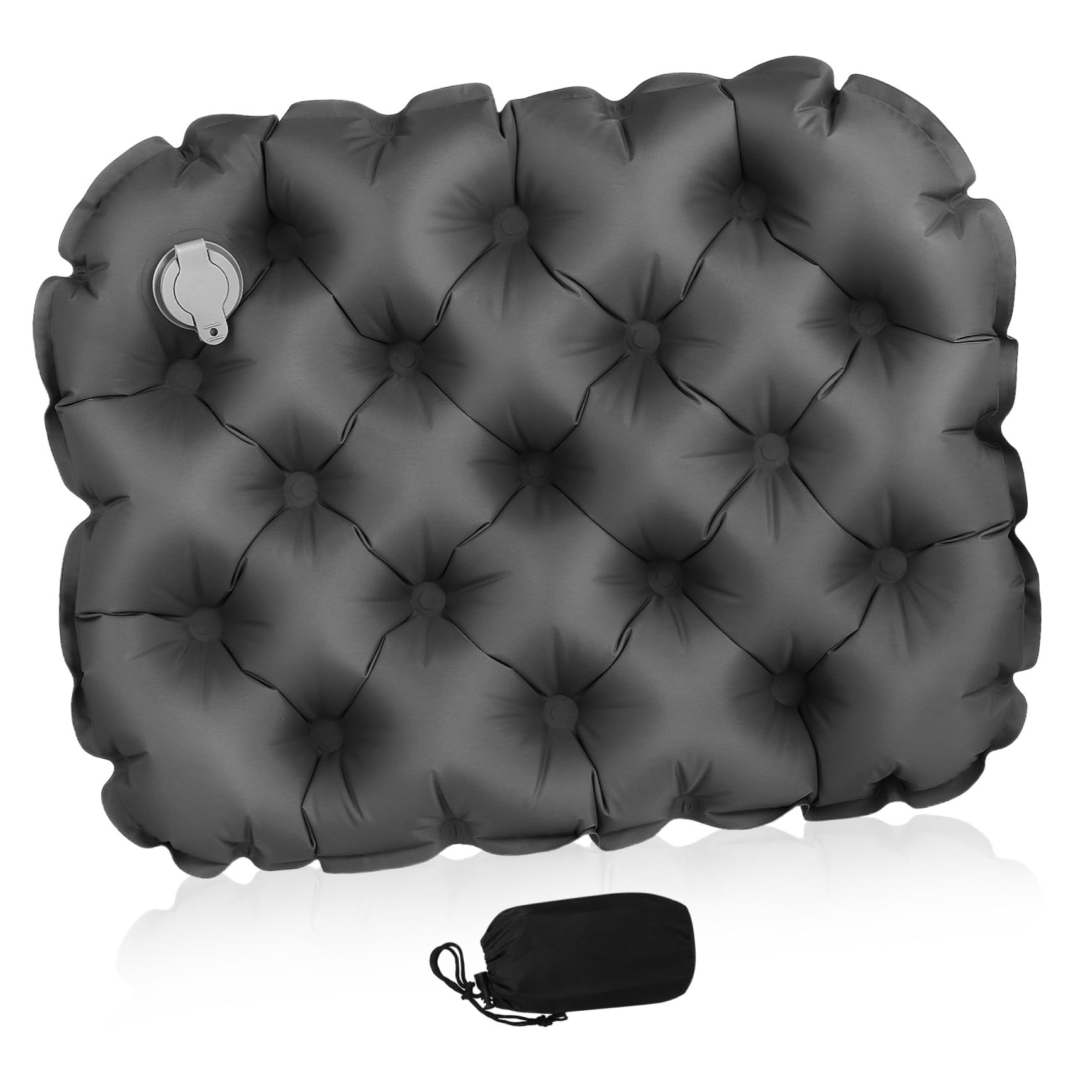 ibasenice Outdoors Inflatable Seat Pad Portable for Camping Hiking Car Travel Pouch