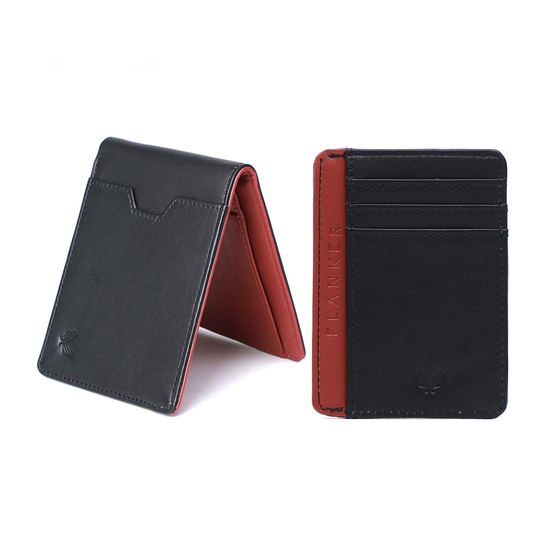 Cadeau Men's Premium RFID Protected Card Holders/Sleeve and Genuine Leather Wallet Combo for Men (Color-Maroon)