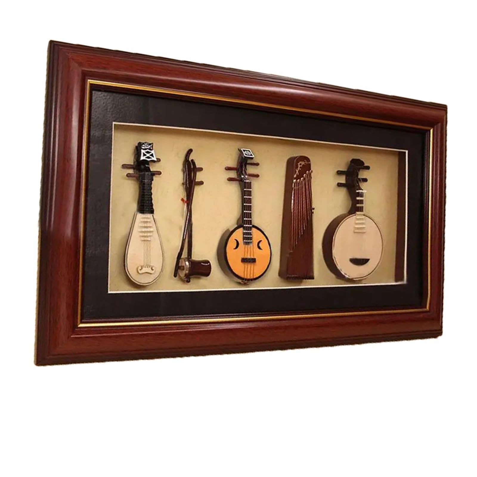 Mini Model Instrumentu Muzycznego Zestaw Pięciu Sztuk Dekoracja Ramki Na Zdjęcia Rekwizyty Fotograficzne Dekoracji instrument mini (Size : 02)