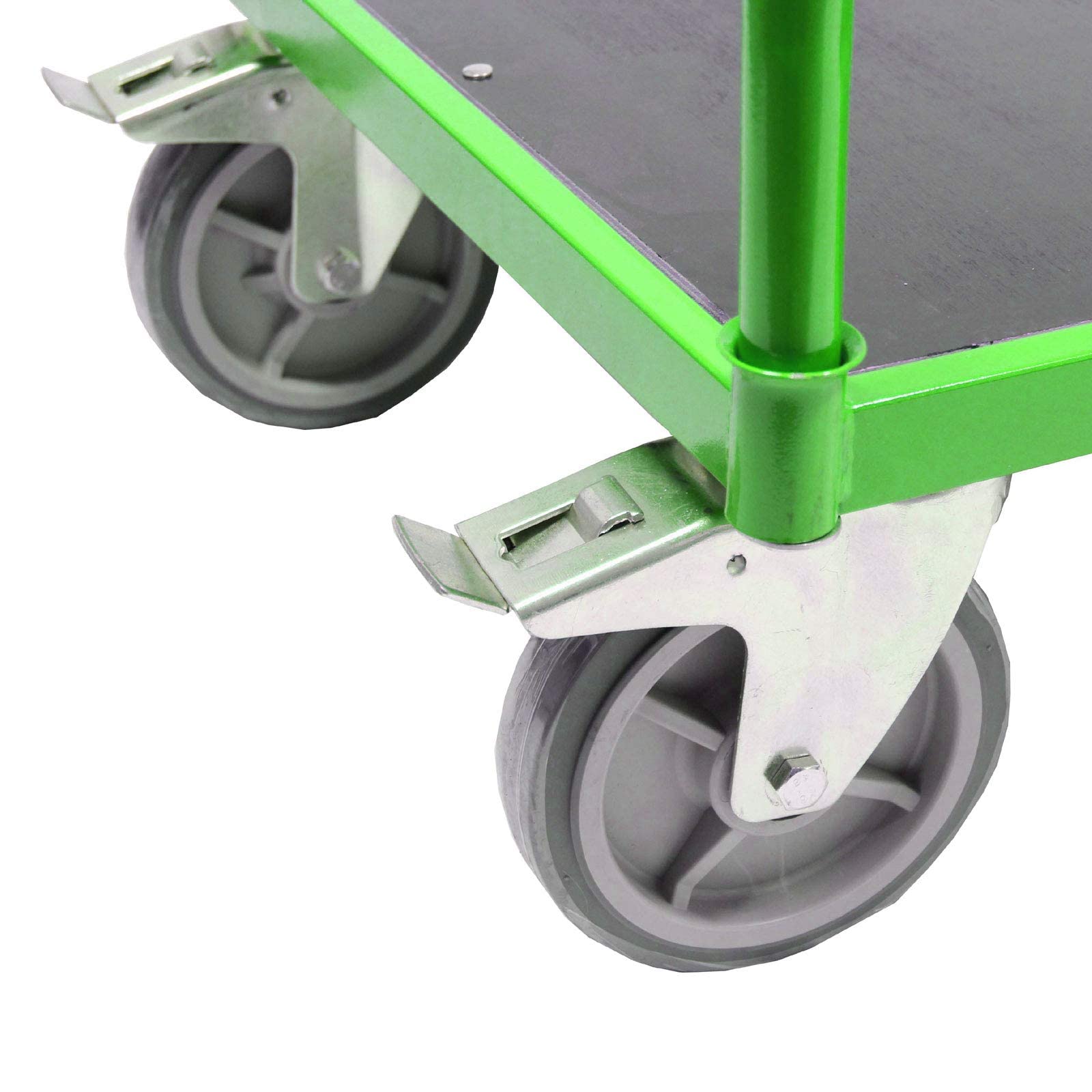 Profi Plattformwagen 500 kg mit XL Ladefläche 119x 59 cm Feststellbremsen Transportwagen Handwagen Magazinwagen Wagen Kommissionierwagen