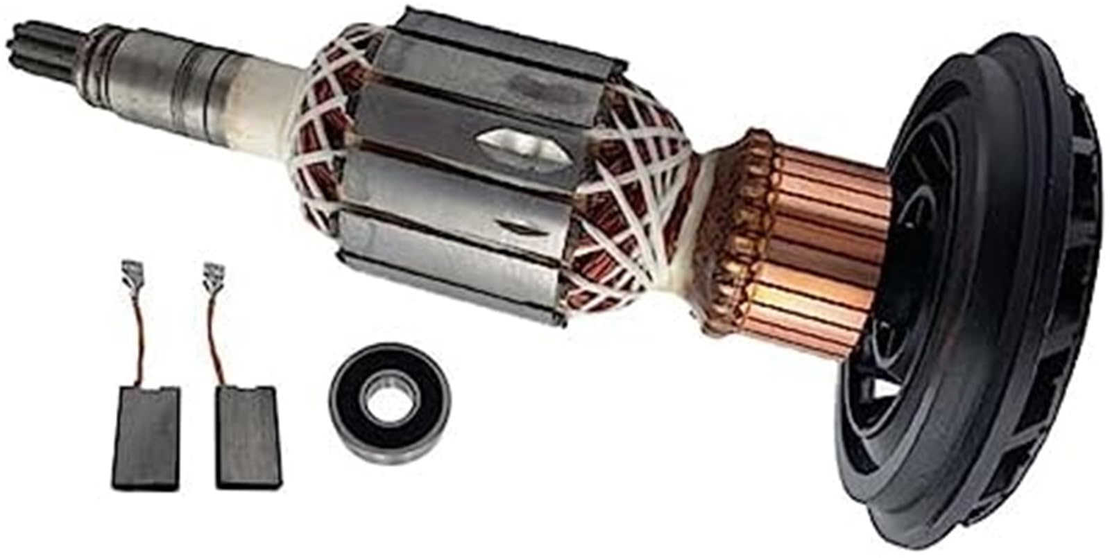 Części zamienne do kotwicy wirnika, do młota wyburzeniowego Bosch GBH11DE GSH11E (wirnik + szczotka węglowa + łożysko) Zamienny zespół wirnika twornika
