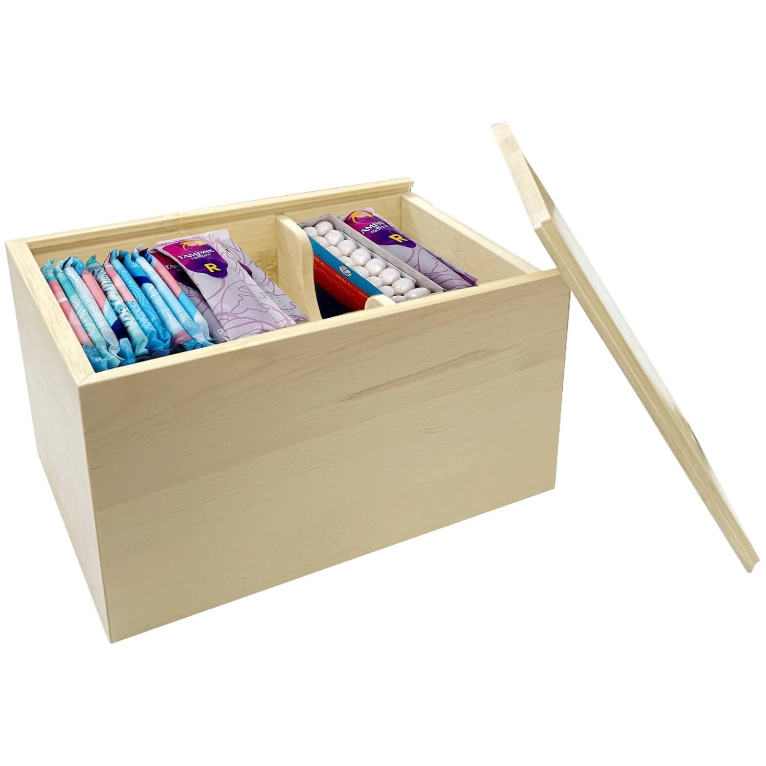 Buy YeeBeny Sanitary Napkin Storage Container, Pad Holder for Period