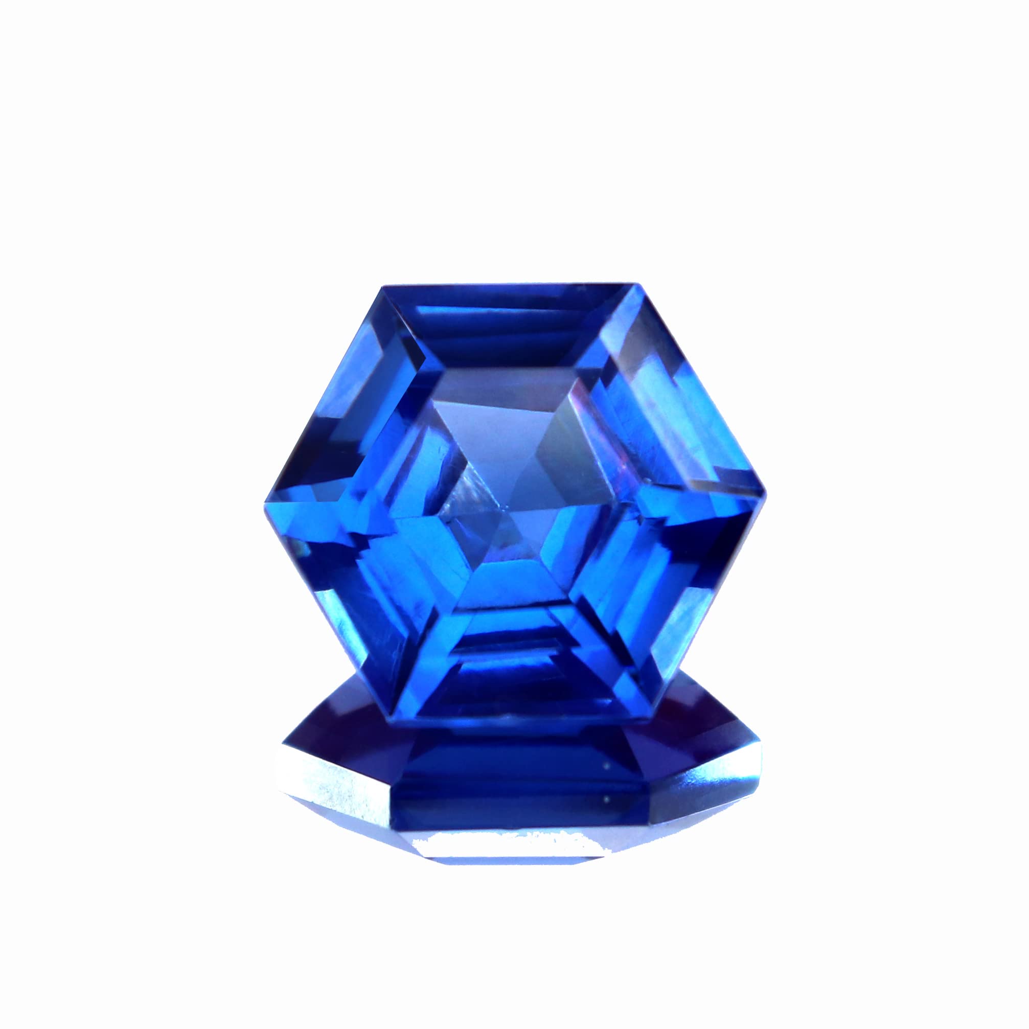 Authentic Neelam Blue Sapphire Stone From Kashmir 10.0 Carats Hexagon Cut Original Shani Dev Gemstone Loose Birthstone Best For Earring Ring Pendant Locket And Making Beautiful Astrological Jewelry-image-29