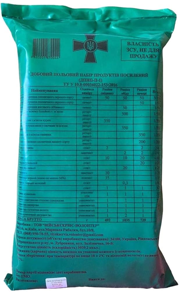 Amazon.co.jp: ウクライナ MRE レーション 戦闘糧食 Ukrainian