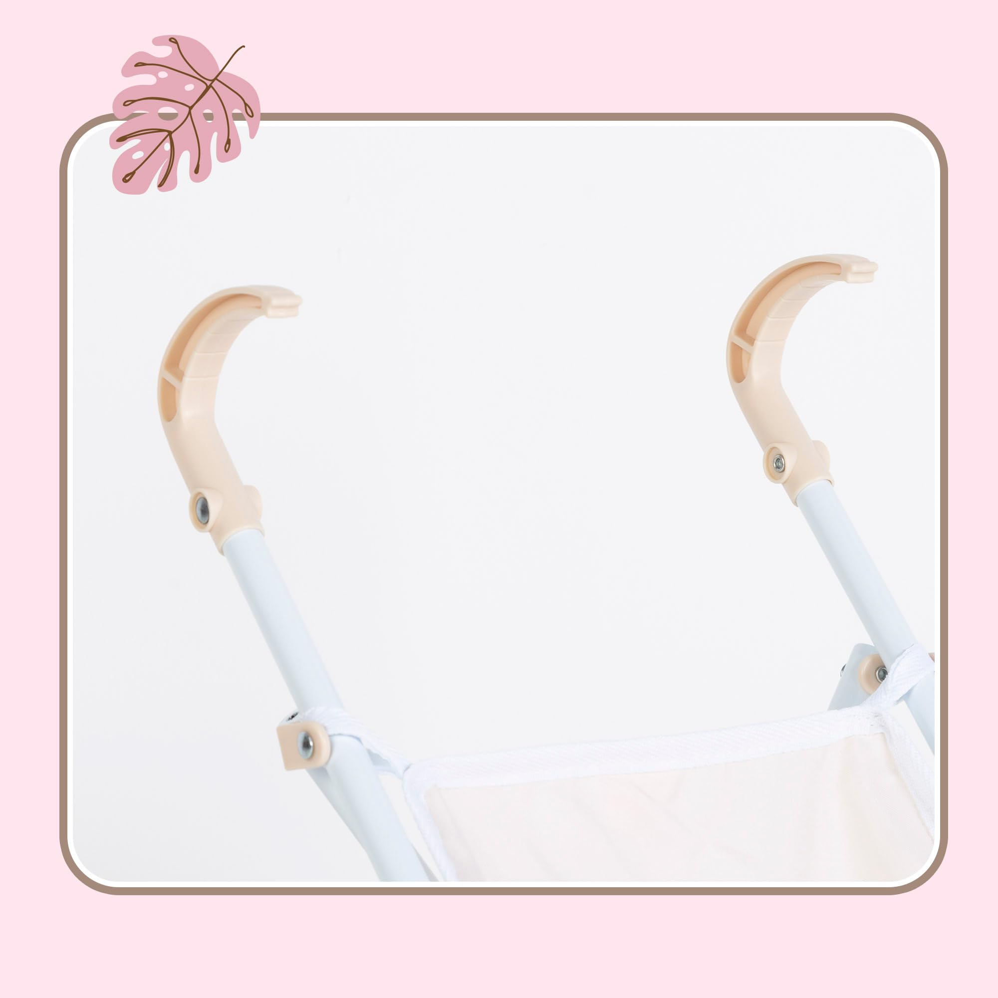 COLORBABY, 44997 - Passeggino per bambole, giocattolo per bambini, design sedia pieghevole, ombrello, 27 x 53 x 56 cm, giocattolo per ragazze, gioco e passeggiate, bambole