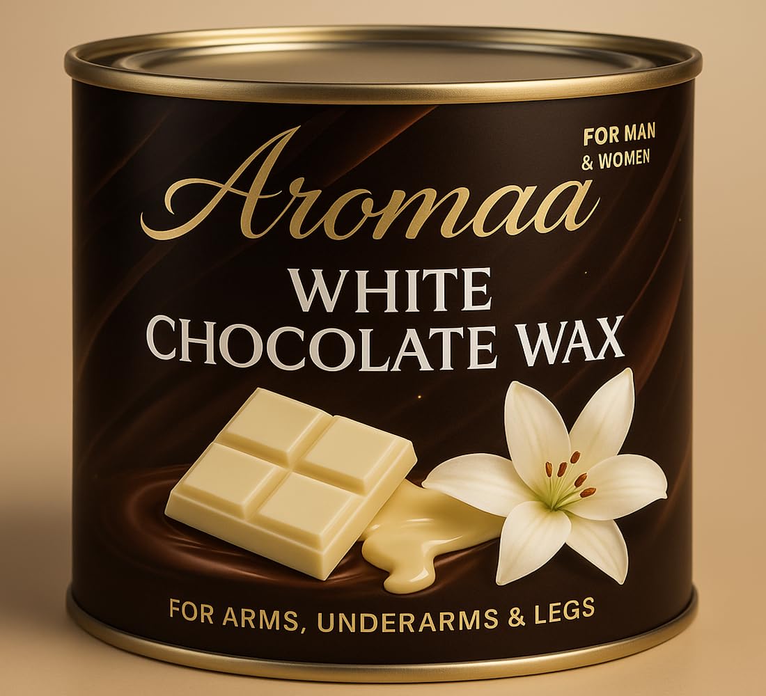 White Chocolate Wax for Smooth Hair Removal - 500gm | Removes Tan, Dead Skin, brightens & moisturizes skin | For Arms, Legs, chest, and Full body, 100% natural precision wax (White Chocolate Wax 500gm)-image-31