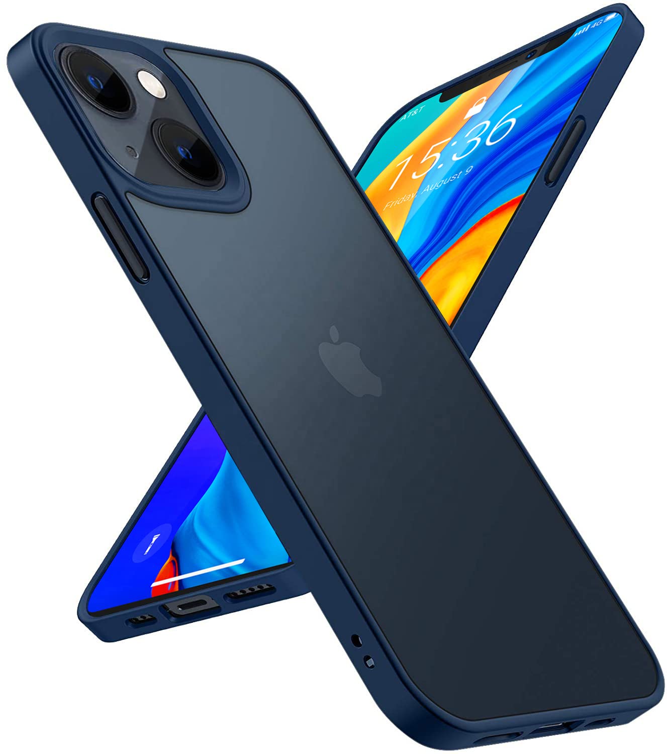 Pikkme Back Cover | Defender Series | Shockproof | Full Camera & Drop Down Protection | Raised Edges | Super Soft-Touch | Bumper Case for iPhone 13 Mini (Blue) (B09M6D5GCS) Amazon Price History, Amazon Price Tracker
