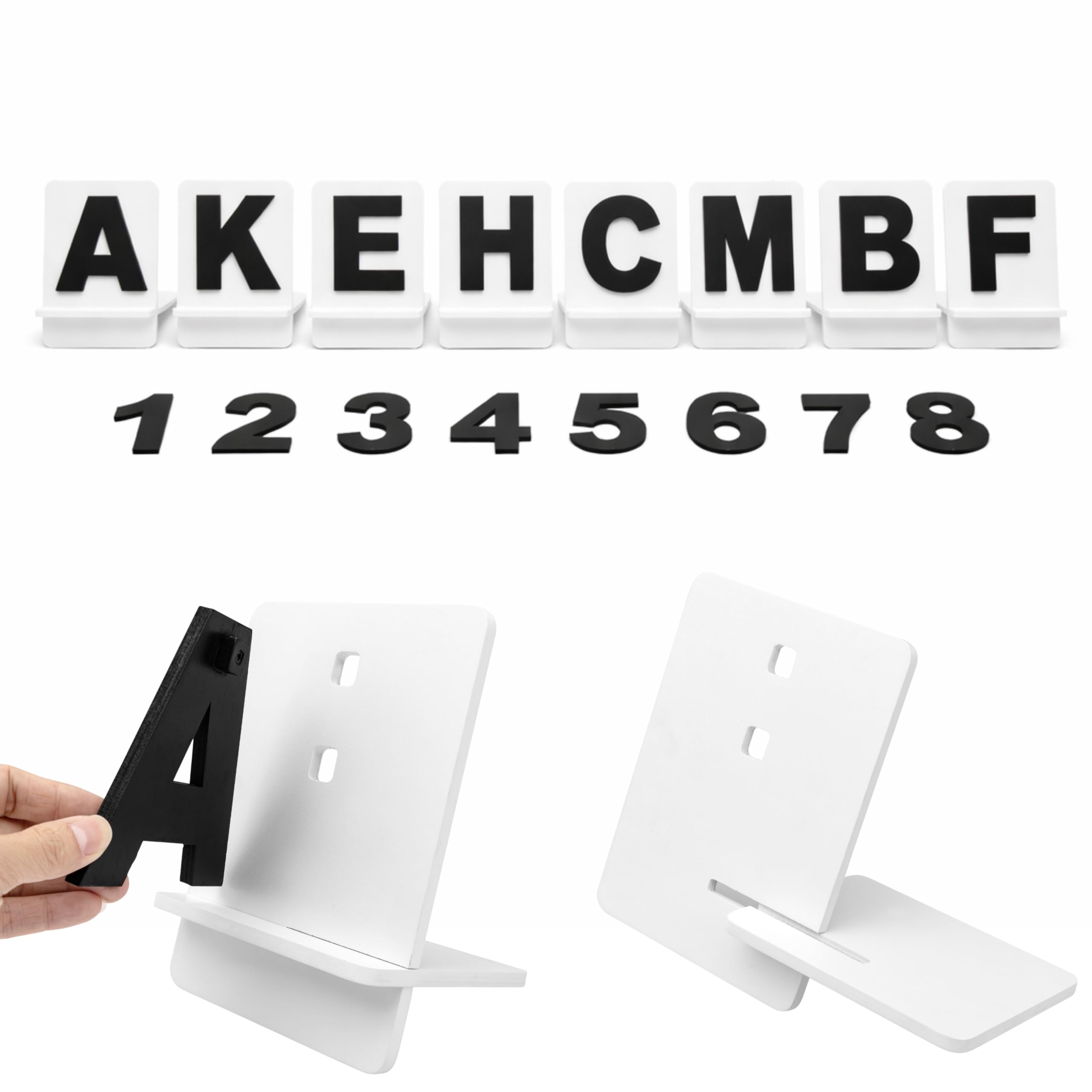 Hobby Horse - Set di accessori per dressage con lettere e numeri, in legno, progettato in Germania, per allenamento e competizione