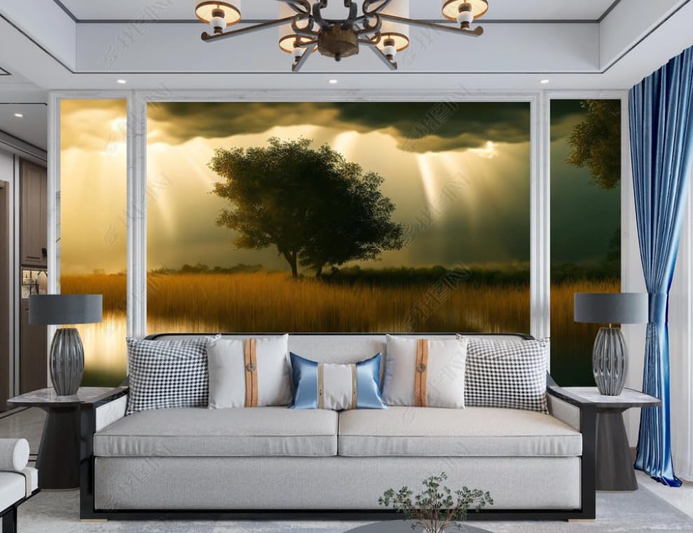 Poster géant mural paysage panoramique pour une chambre parentale