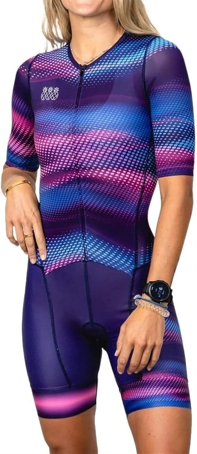 Body cyclisme femme séchage rapide combinaison triathlon à manches courtes