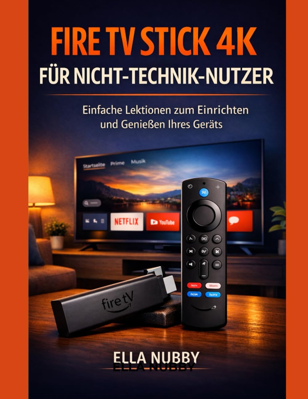 FIRE TV STICK 4K FÜR NICHT-TECHNIK-NUTZER: Einfache Lektionen zum Einrichten und Genießen Ihres Geräts