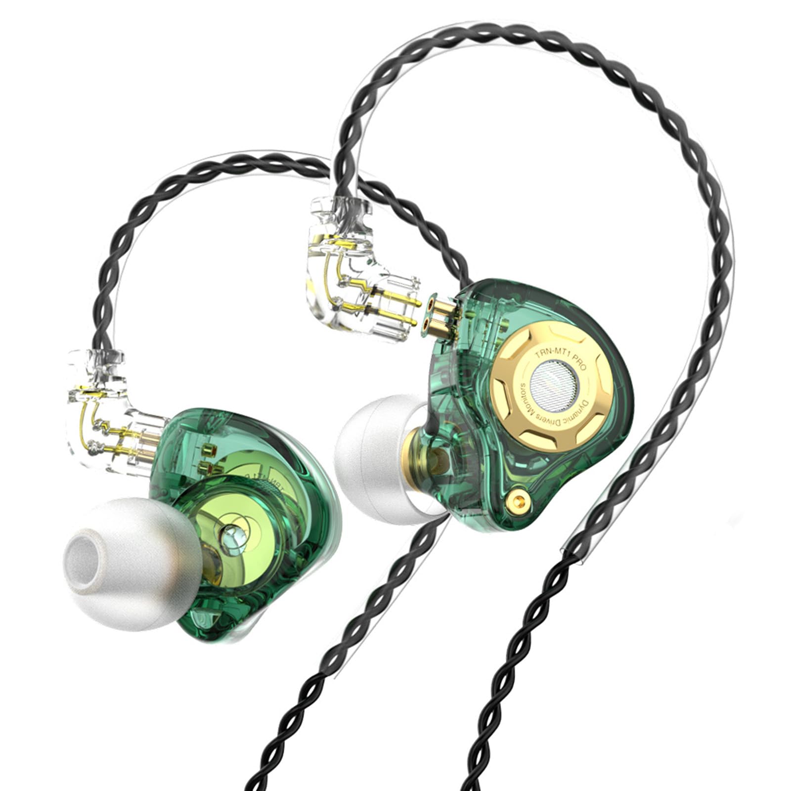 TRN MT1 PRO słuchawki douszne z podwójnym obwodem magnetycznym 10 mm, dynamiczne słuchawki 1DD, głębokie basy, słuchawki z redukcją szumów, do kościoła, odtwarzacza muzyki komputerowej