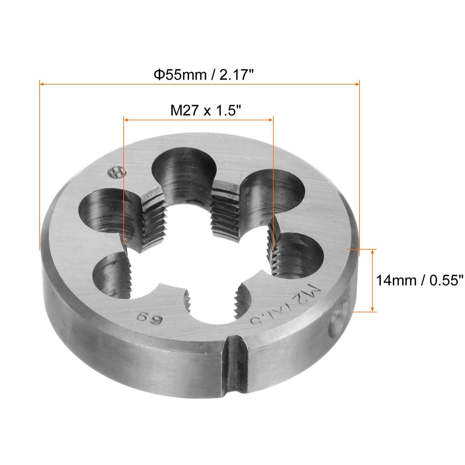 TA-VIGOR 1pc M27 x 1.5 Metric Adjustable Threading Die - Image 2