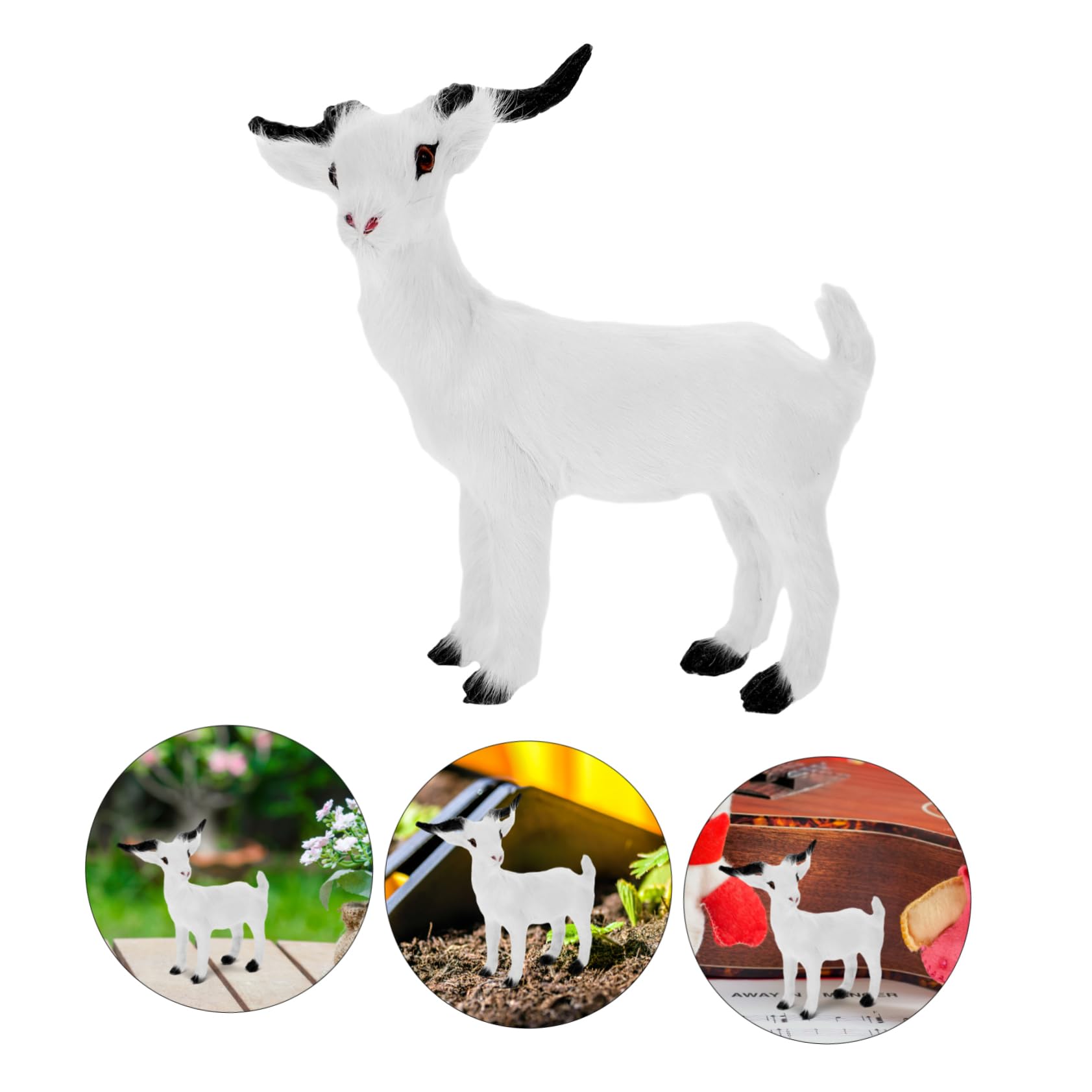 Süße Mini-Ziegenfiguren Aus PVC – 8-teiliges Set Für Deko, Schreibtisch & Miniaturlandschaften