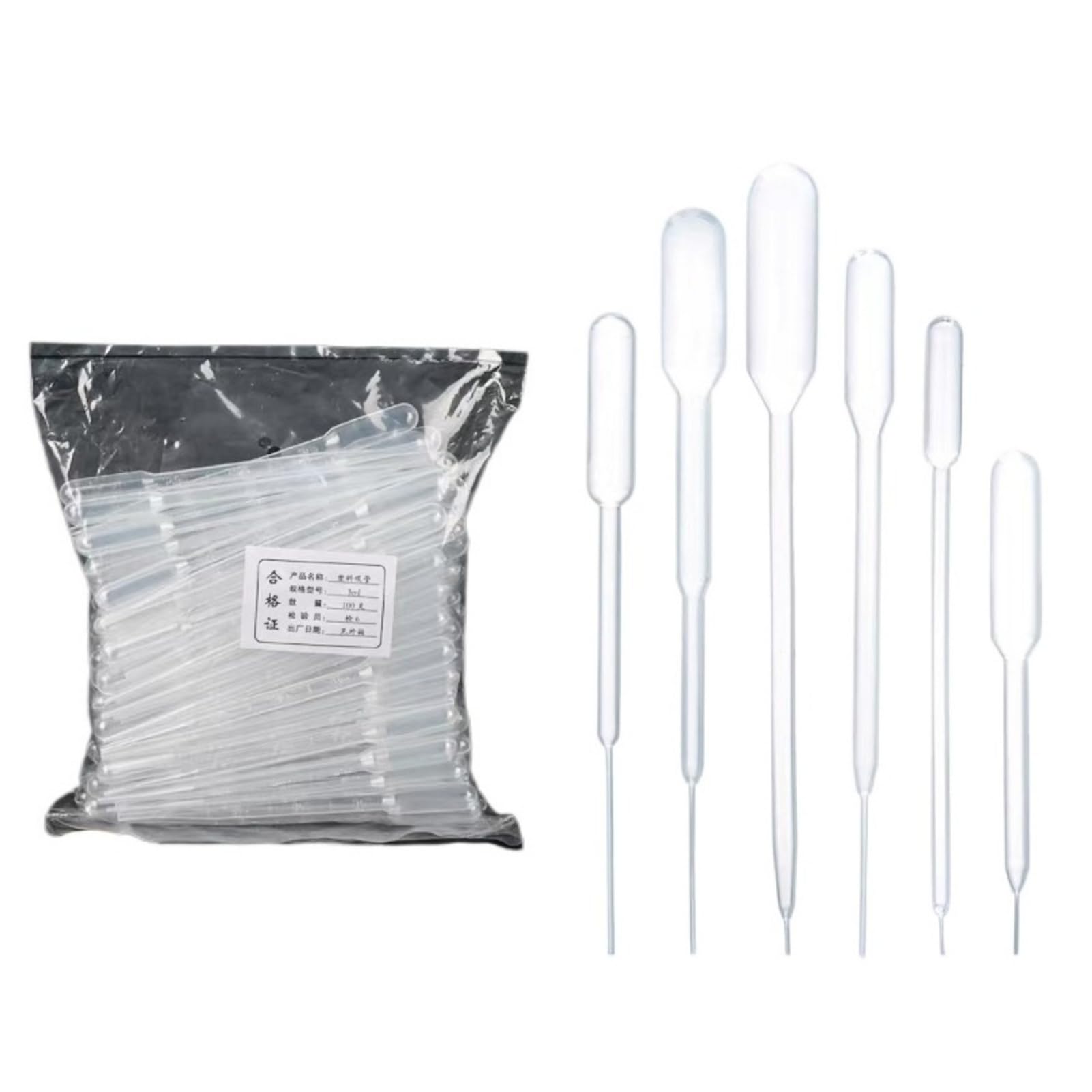 pipeta de laboratorio Pipetas de laboratorio desechables de plástico, recipiente graduado, cuentagotas for líquidos, 1 ml, 2 ml, 3 ml, 5 ml, 100/1000 unidades(10ml,1000pcs)
