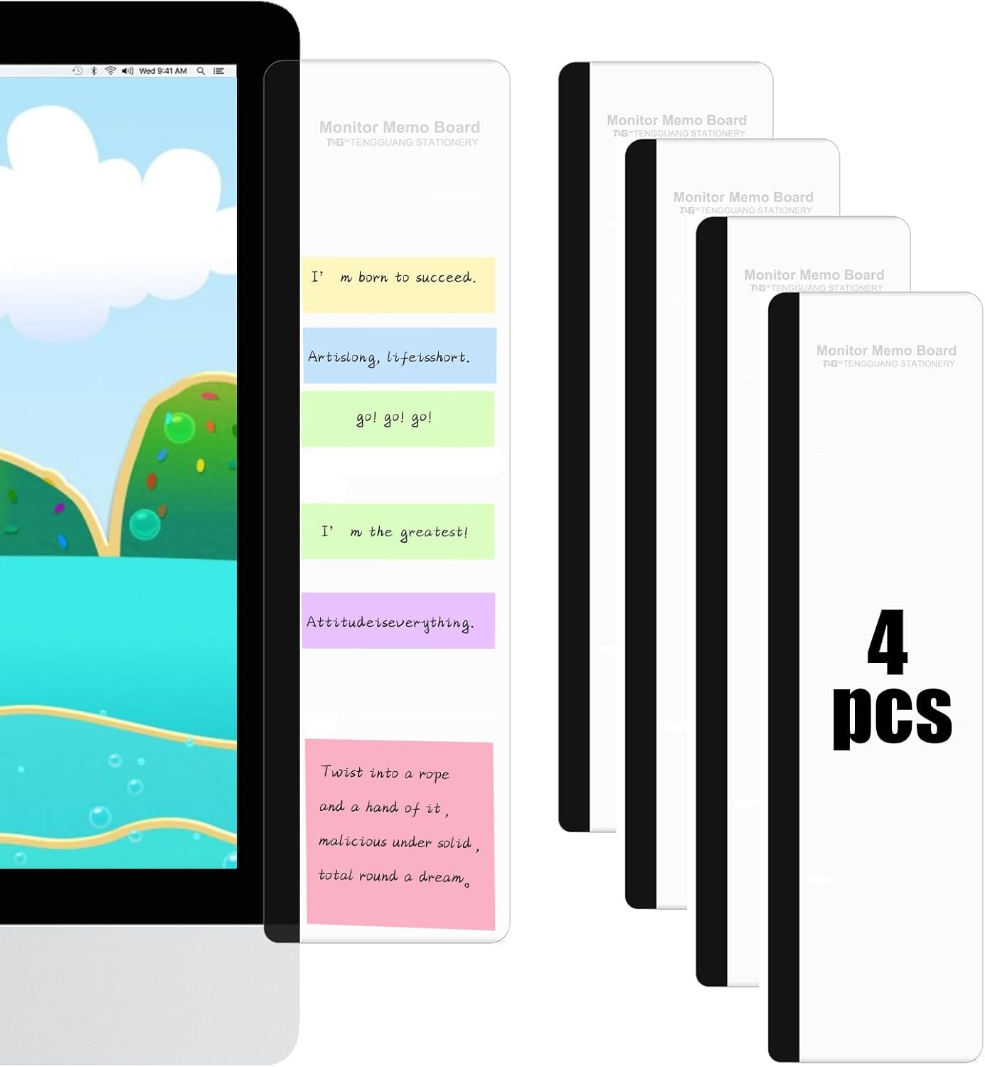 Office Desk Accessories 4pcs Multifunction Computer...