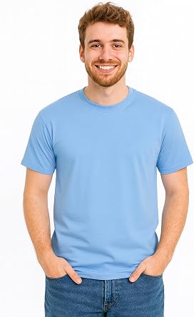 Mens T-Shirts Ringspun Cotton Crew Neck Tee Shirts|Casual Wear T Shirt | Pre Shrunk with Panel Wash