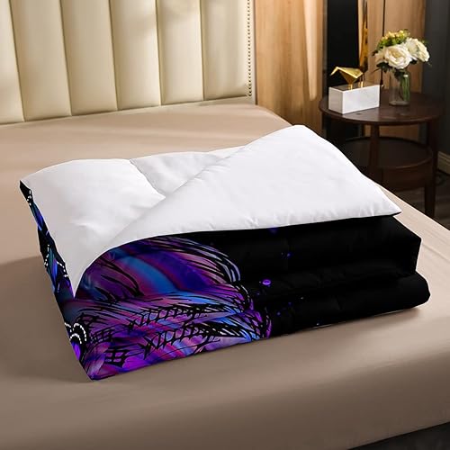 Miniatura 10 de Juego de edredón de calavera de Halloween, juego de ropa de cama retro barroco de damasco gótico, juego de ropa de cama gótico de Halloween,