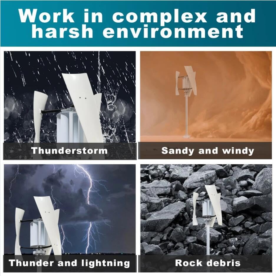 3000 W無騒音垂直軸風力発電機、12 V 24 V 48 Vリニア風力タービン、コントローラ付き家庭風車キット微風起動,220v