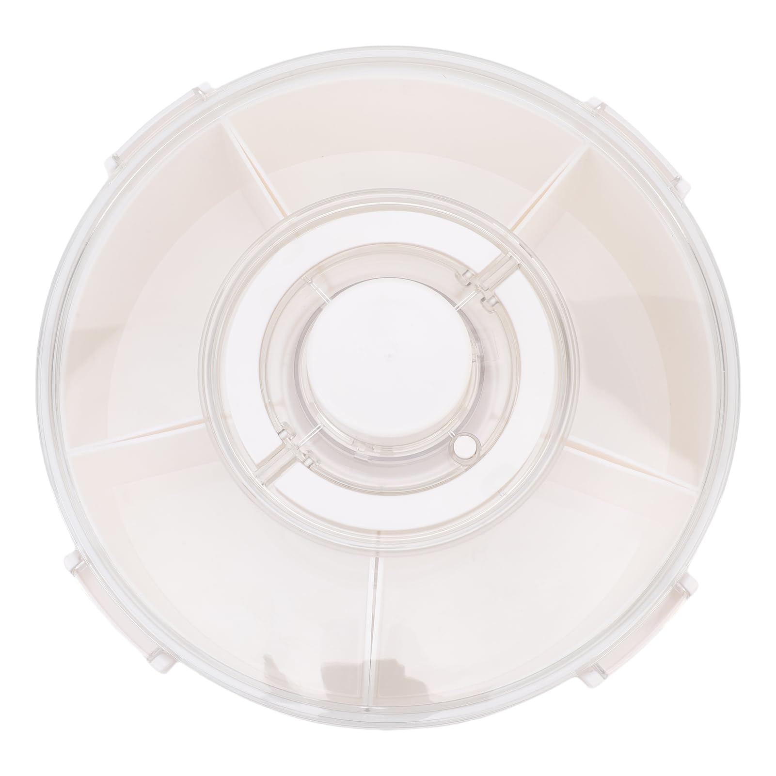 Jenngaoo Scatola Portasnack Sottovuoto, Vassoio Divisorio Ermetico con Coperchio 6 Scomparti Rimovibili per Frutta Noci Snack Intrattenimento Feste Picnic Famiglia Dimensioni 32.5x