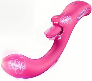 G Spotting Stimulator for Women Oragasm Rabbit, 5 Rotating & Licking & Vibrating Modes with Lip Tongue YD12