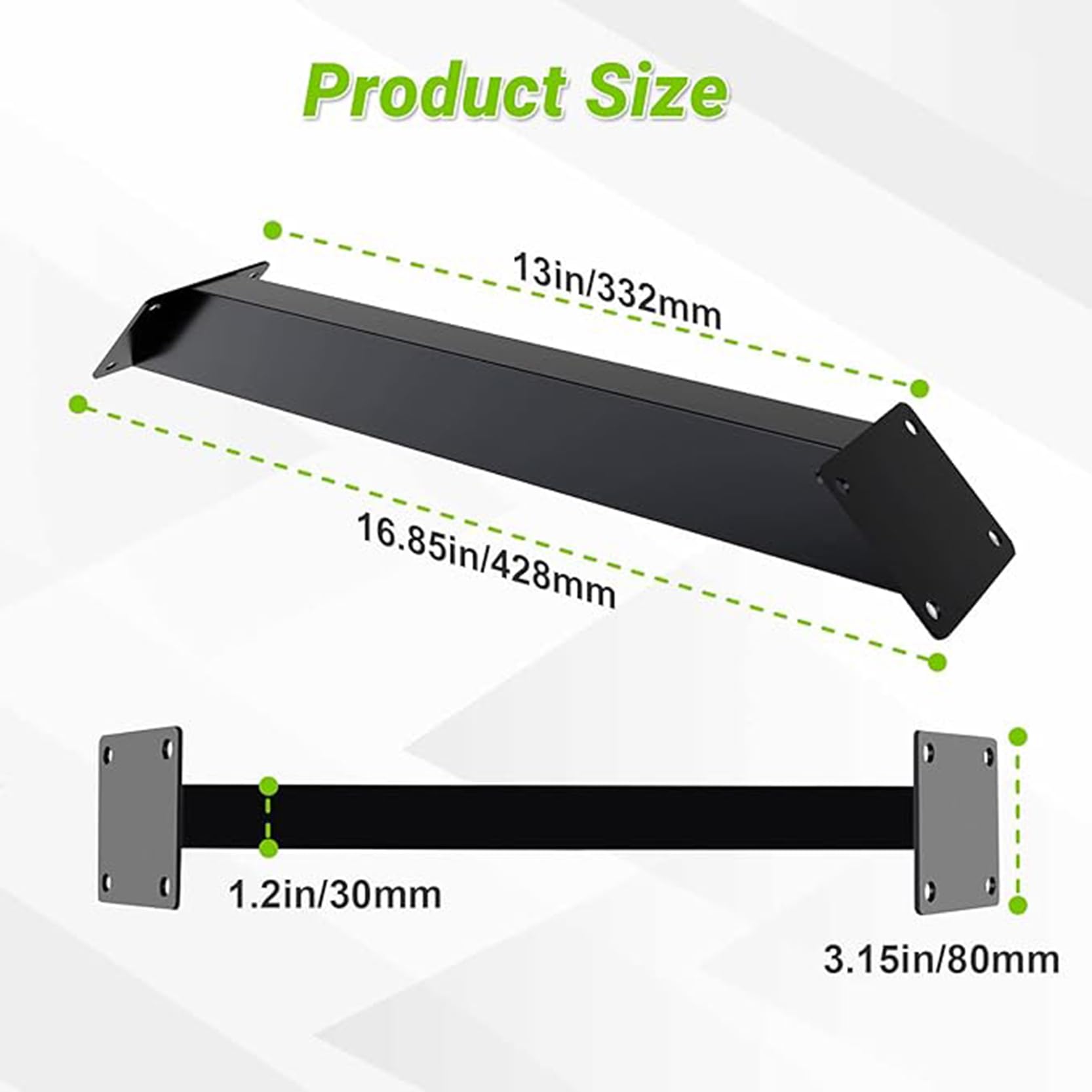 Kit d'équerres de Renfort Robustes à 45 degrés - équerres métalliques pour Structures en Bois et porches - Lot de 6 Supports de Fixation structurels