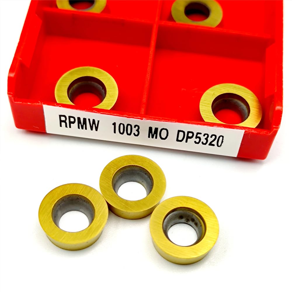 Herramientas de torno de acero inoxidable. Herramienta de aleación dura alta calidad, 10 Uds., RPMW1003 MO DP5320, procesamiento con inserto carburo torno APMT 1135, herramienta torneado